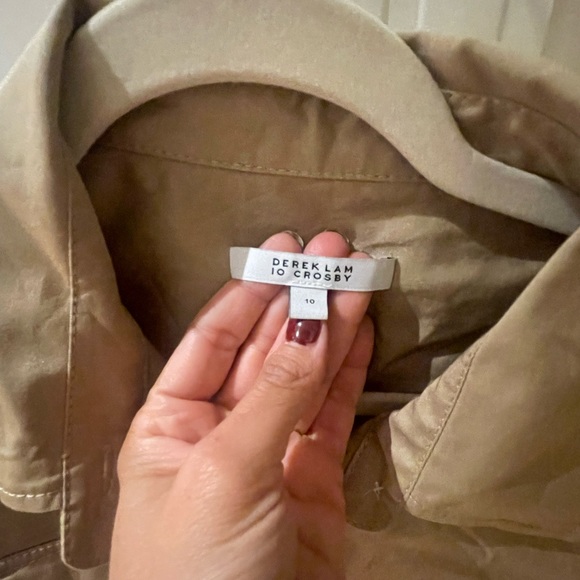 Derek Lam Echo Belted Twill Utility Dress - Size 10 - Picture 6 of 6